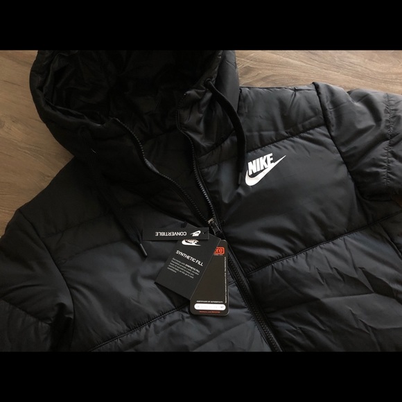 WOMENS NIKE SYNTHETIC FILL REVERSIBLE PARKA JACKET - Picture 4 of 8